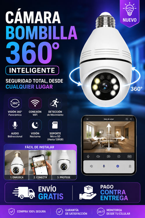 CÁMARA BOMBILLA 360 INTELIGENTE