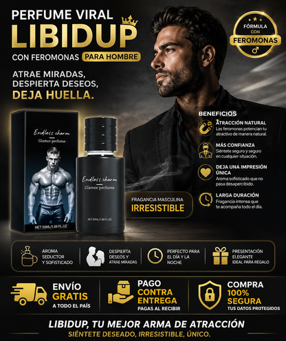 PERFUME VIRAL CON FEROMONAS LIBIDUP (HOMBRE)